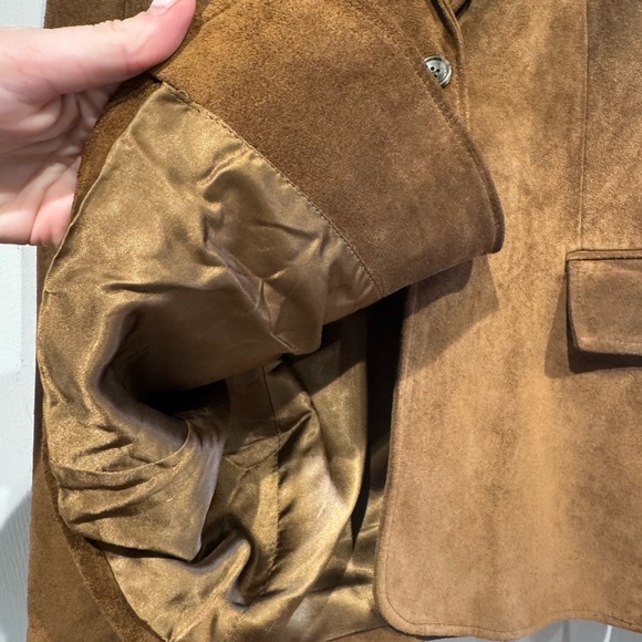 Banana Republic Vintage Tan Suede Leather Jacket - Picture 5 of 5